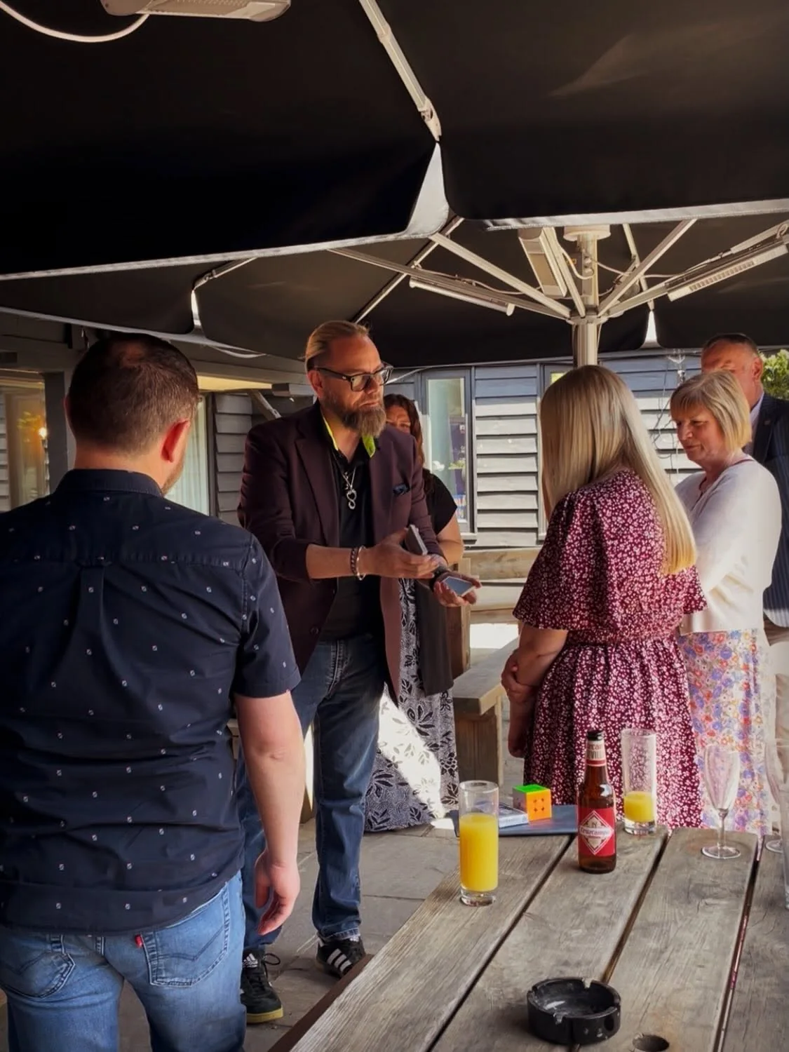 Shane Joseph engaging guests during an event