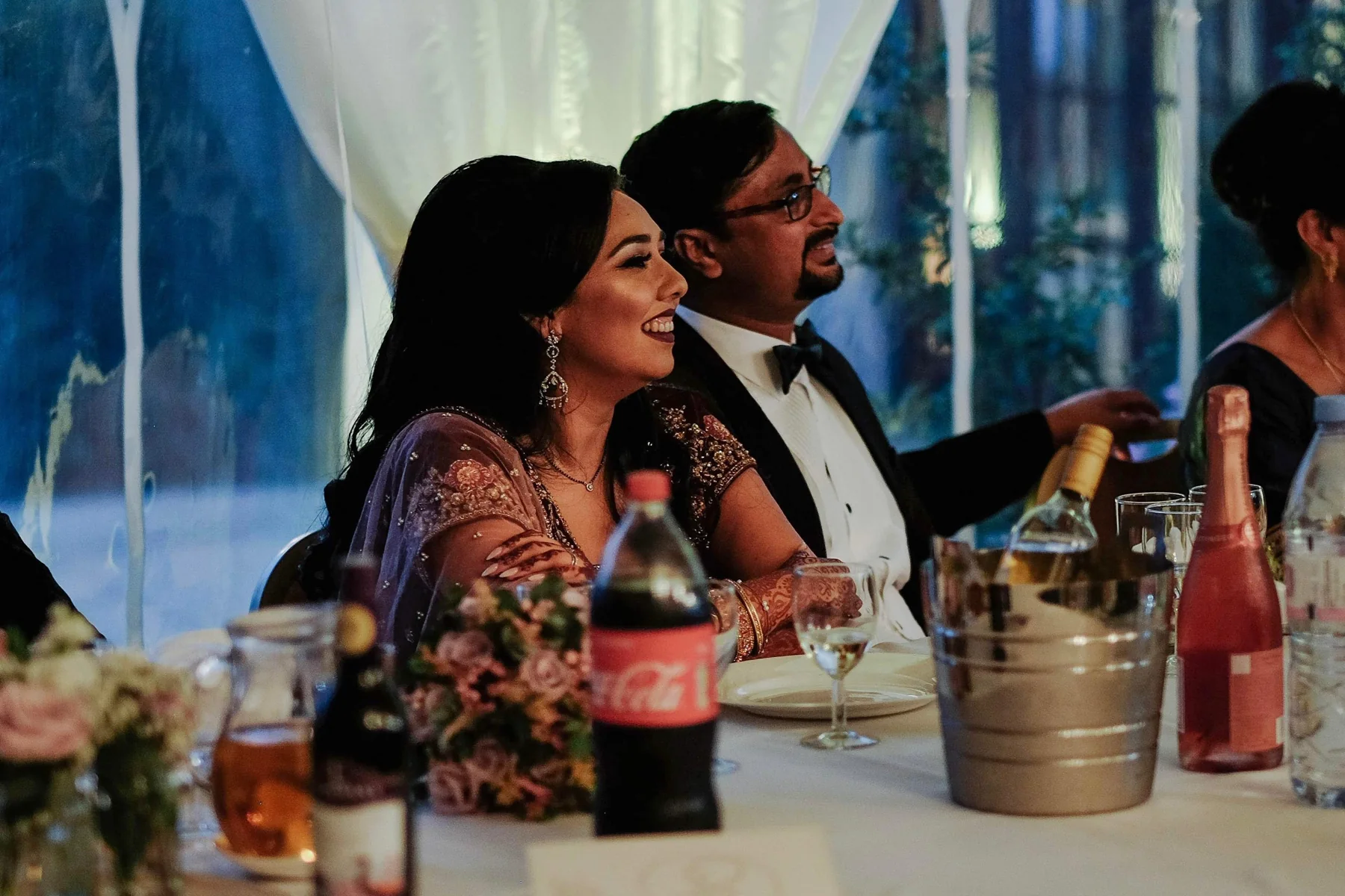 Wedding guests enjoying Shane Joseph's entertainment